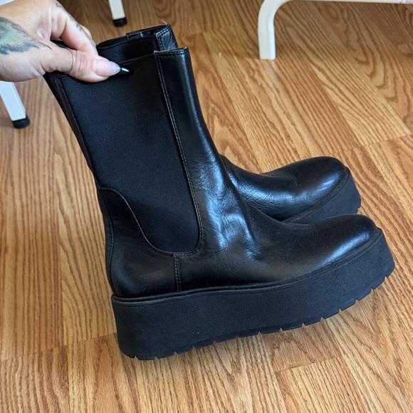 Zara Platform Chelsea Boots - Picture 5 of 7
